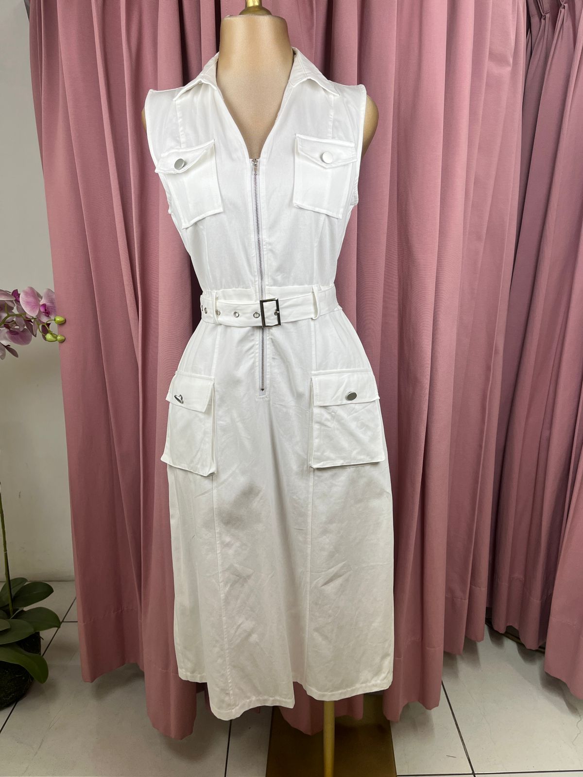 Vestido Tipo Gabardina