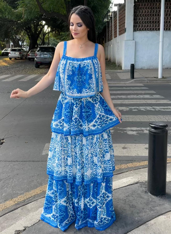 Set Falda Talavera Azul