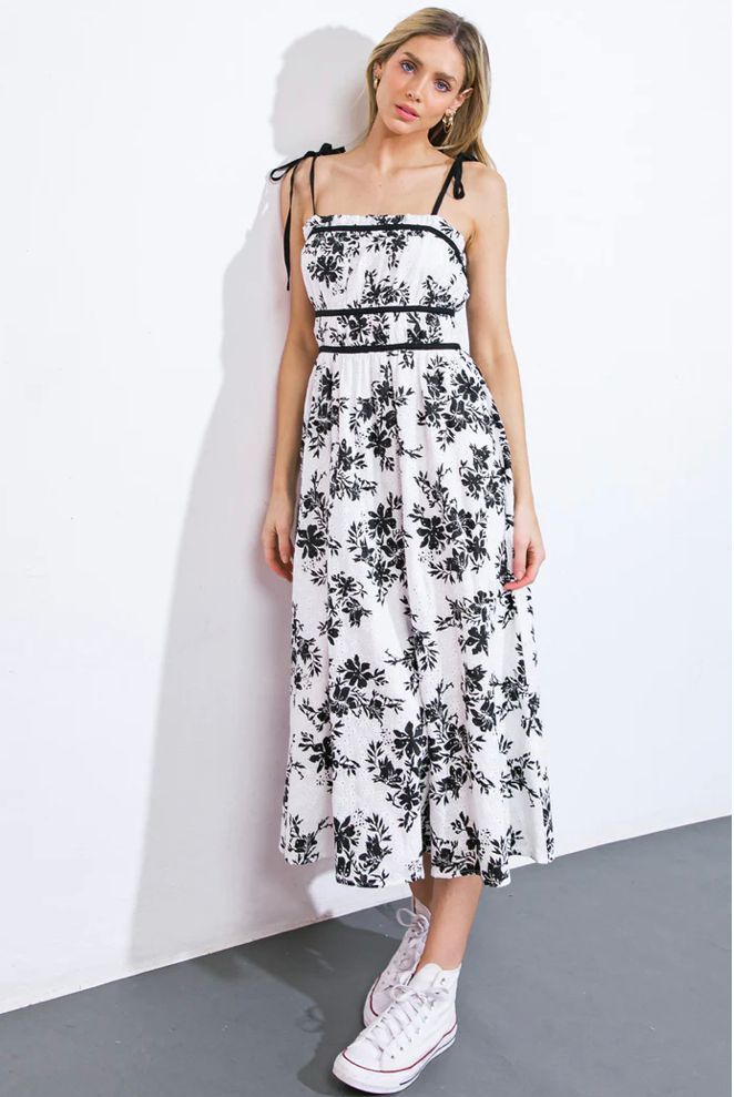 Blanco negro tirantes