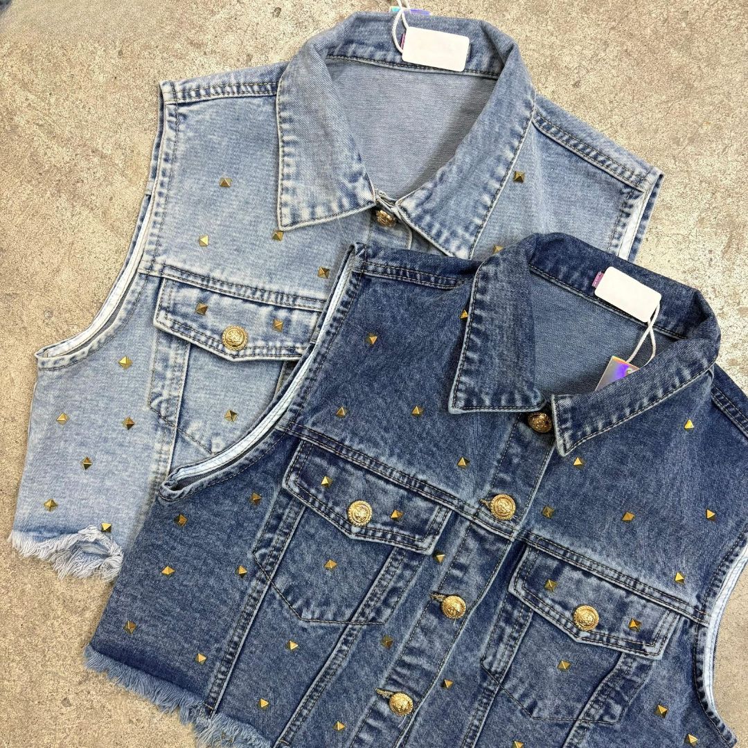 Chaleco Mezclilla Estoperoles