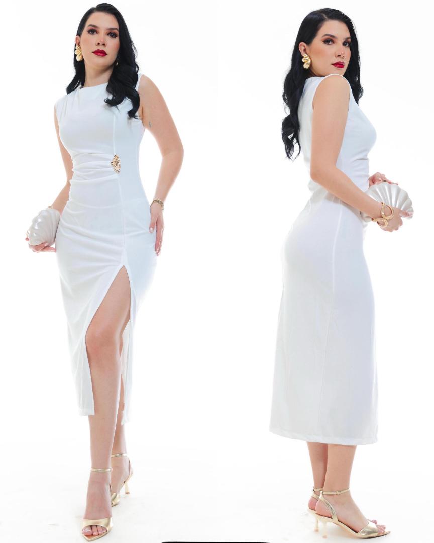 Vestido Ajustado Abierta
