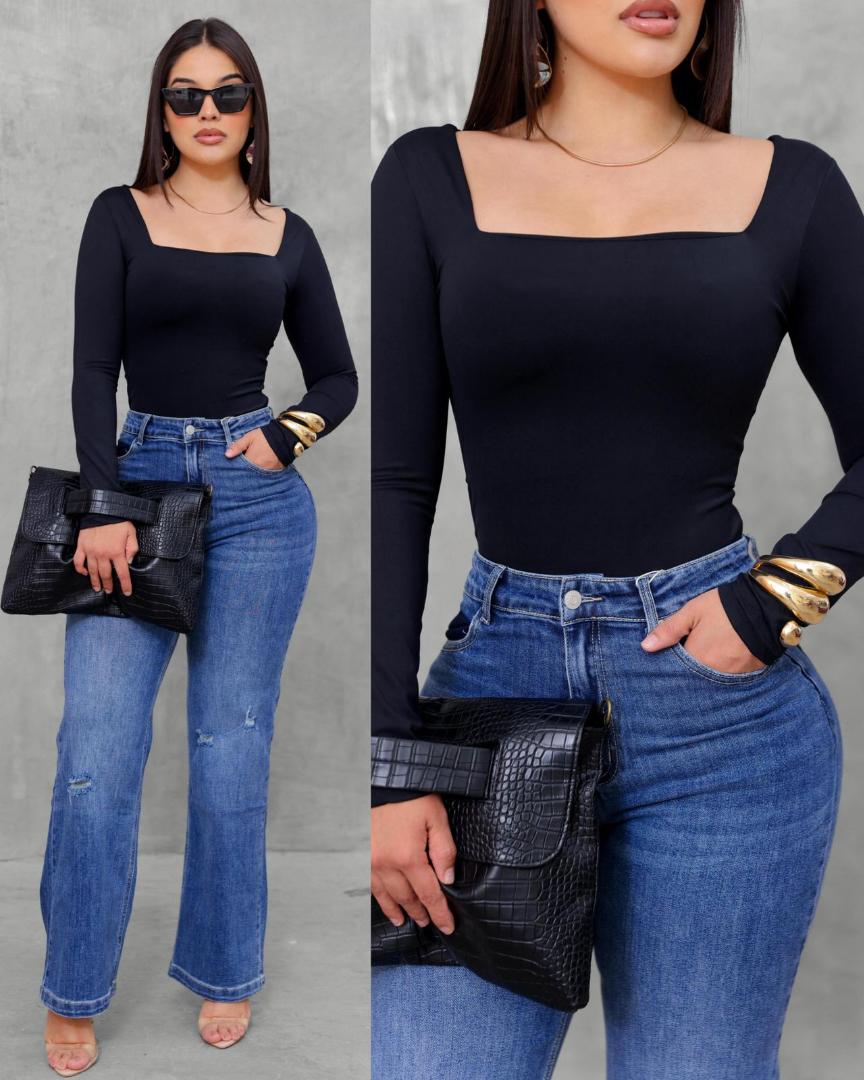 pantiblusa manga larga